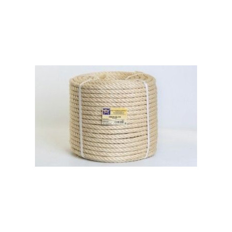 Cuerda Torcida 16mm Sisal Nat 4 Cabos Hyc 100 Mt