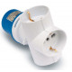 Adaptador Elec Tt 16a-250v Ind Tri Bl Famat