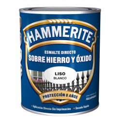 Esmalte Para Metal Hammerite Liso Brillante Negro 750ml