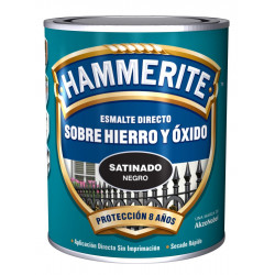 Esmalte Para Metal Hammerite Satinado Negro 750ml