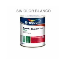 Esmalte Sintetico Mate Brugel Sin Olor Blanco 750 Ml