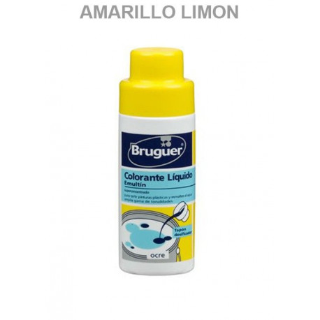 Tinte Concentrado Pinturas Al Agua Amarillo Limon 50ml Emult