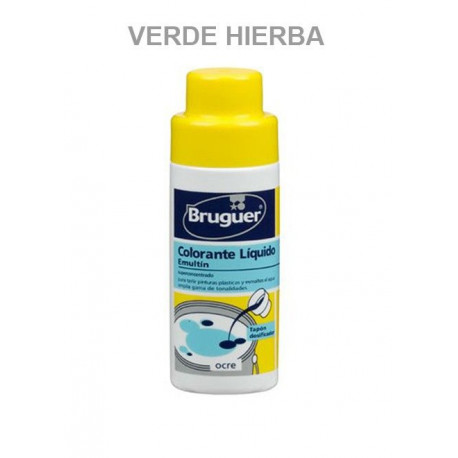 Tinte Concentrado Pinturas Al Agua Verde Hierba 50ml Emultin