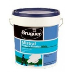 Pintura Plastica Mate Blanco 4l Mistral