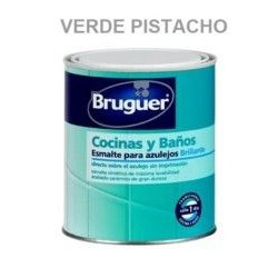 Esmalte Sint.azulejos Brillante Verde Pistacho 750 Ml Brugue