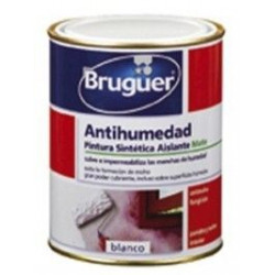 Pintura Sintetica Antihumedad Mate Blanco 4l Bruguer