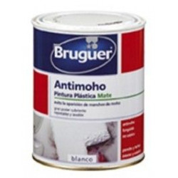 Pintura Plastica Mate Antimoho Blanco 750 Ml Bruguer