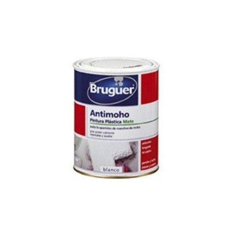 Pintura Plastica Mate Antimoho Blanco 750 Ml Bruguer