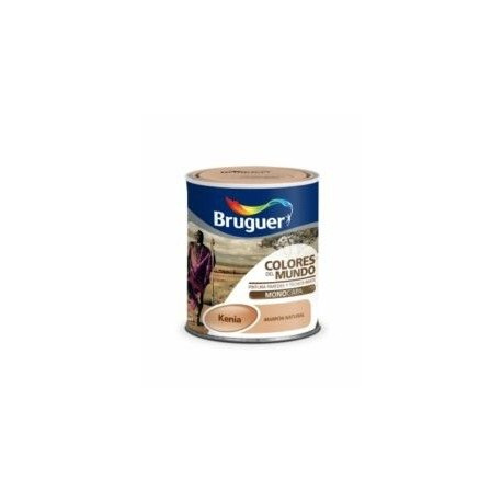 Pintura Plastica Mate Monocapa Cm Kenia Marron Natural 750ml