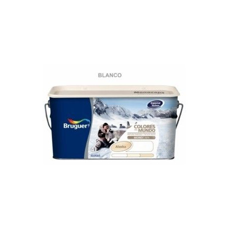 Pintura Plastica Mate Monocapa Cm Alaska Blanco Techos 4l