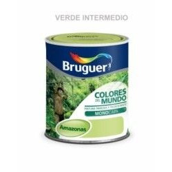 Pintura Plastica Mate Monocapa Cm Amazonas Verde Inter 750ml