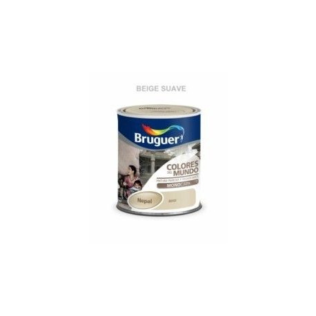 Pintura Plastica Mate Monocapa Cm Nepal Beige Suave 750ml