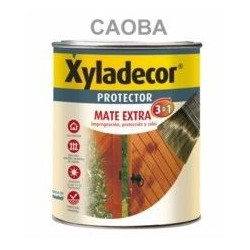 Protector Para Madera Mate 3 En 1 Caoba 750 Ml Xyladecor