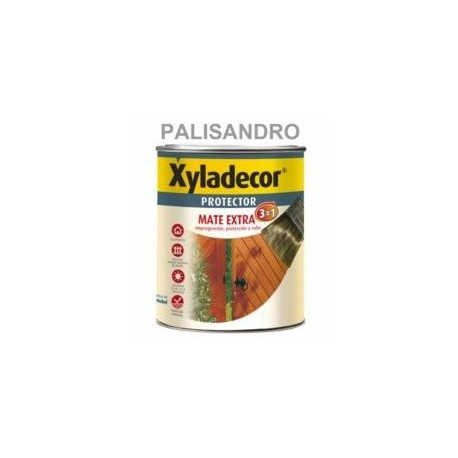 Protector Para Madera Mate 3 En 1 Palisandro 750ml Xyladecor