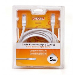 Cable Multimedia 5mt Ethernet Axil Rj45 Cat 6 Av 0182 E 5 Mt