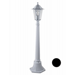 Farol Jard 1 Foco E-27 1x60w Alu Bl Orlando Luxform