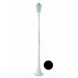 Farol Jard 1 Foco 1,7mt-e27 1x60w Alu Bl Orlando Luxform