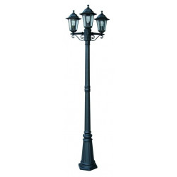 Farol 3c Orlando Negro E27 3x60w