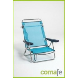 Silla Playa Cama Alco Alum/fibrel Az Ver 607alf-0030