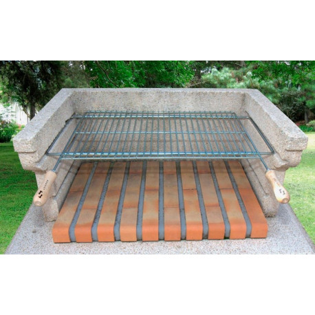 Parrilla Barbacoa Extensible 50 A 60 X40 Acero Zinc 2