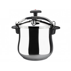 Olla Coc Pres 06lt Tradicional Bombeada Inox Magefesa