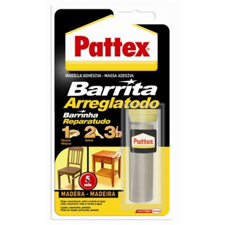 Masilla Adhesiva Para Madera Pattex Barrita Arreglatodo 48gr