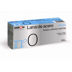 Lana Acero Pulir Media 150 Gr Bobina Akron