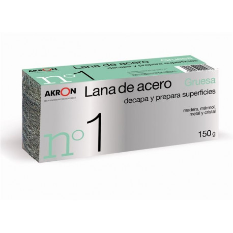 Lana Acero Pulir Gruesa 150 Gr Bobina Akron