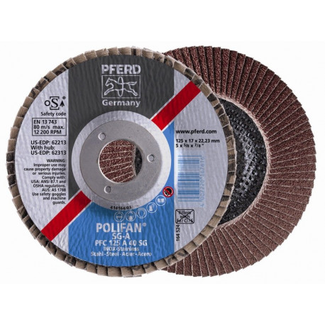 Disco Laminas Corindon 115mm Grano 40 Polifan Pfc 115a40 Sg