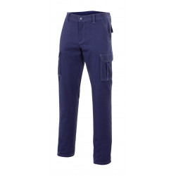 Pantalon Trabajo T48 Elast. Tergal Az/mar Mltibol Velilla