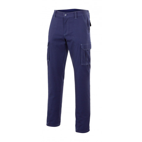 Pantalon Trabajo T50 Elast. Tergal Az/mar Mltibol Velilla