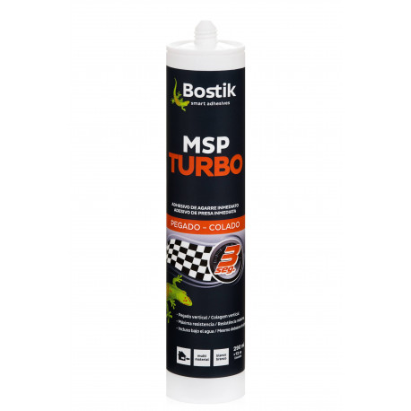 Pegamento Sellador Ms Turbo Multimater Blanco Cr 290ml Bostik