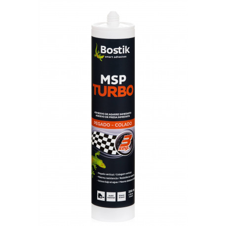 Pegamento Sellador Ms Turbo Multimater Blanco Cr 290ml Bostik