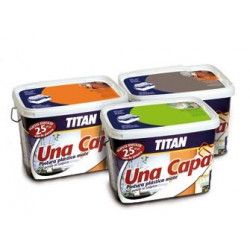 Pintura Plastica Mate Titan Una Capa 5lt Ocre Suave