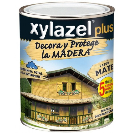 Protector Lasur Para Madera Mate Teca 750ml Xylazel Plus