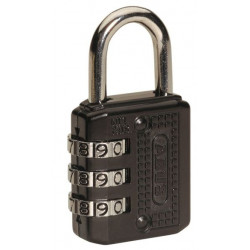 Candado Seg 20mm Comb. Programable Ne Abus