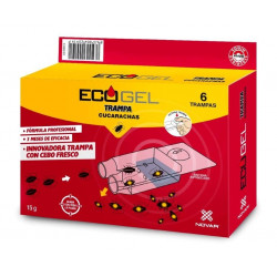 Ecogel Cucarachas Trampa 15 Gr (6 Unidades)