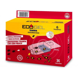 Ecogel Cucarachas Trampa 15 Gr (6 Unidades)