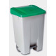 Contenedor Bas. 80 Lt C/rued Denox Pl Verde Tapa 23410