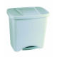 Cubo Bas. C/pedal 50lt 475x360x480 Mm C/separad. Pl Pla Ecol