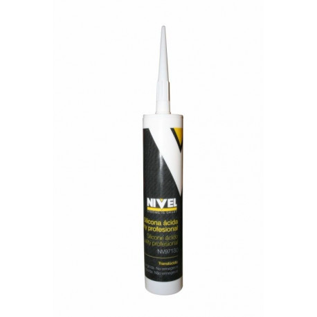 Silicona Acida Traslucida Quality Profesional 300ml Nivel