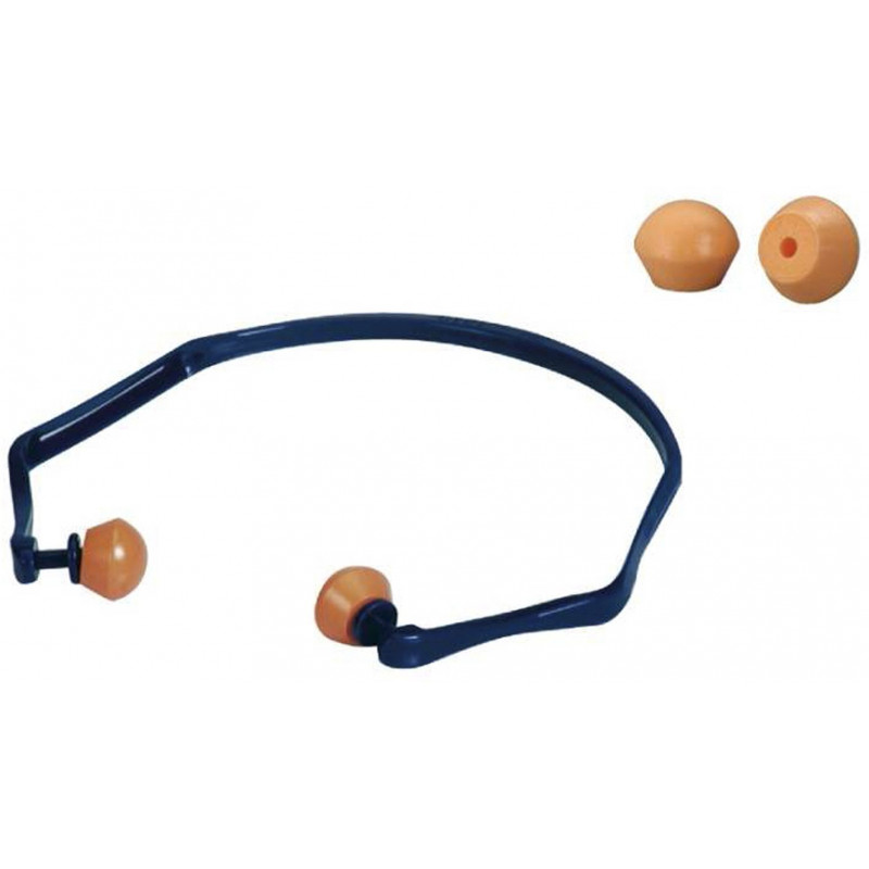 3M E-A-R Tapons D'Oreilles Avec Bande 26 DB - Lot De 10 - Protection Auditive Confortable