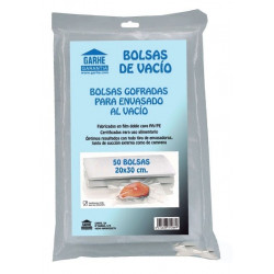 Bolsa Alimen. Vacio 20x30cm Malla Poliet/poliam Garhe 50 Pz 2
