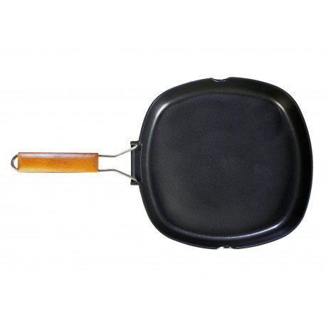 Grill Plancha 28x28cm Liso M/abat Al/fu Ecostone Cookware