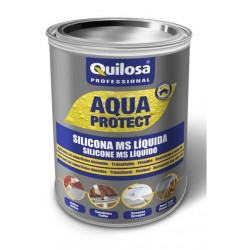 Silicona Ms Liquida Impermeabiliz Blanca 1kg Aqua Protect
