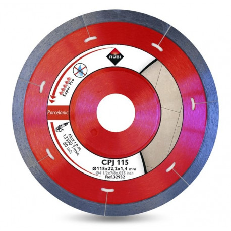 Disco Corte Porcelan. Segment 115mmx1,7mm Diam Cpj-115 Rubi