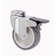 Rueda Gir C/f 080mm Tw0247 Ag/pas 060kg Goma Gr Alex