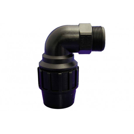 Codo 90º Rosca Macho Ø 25mm-3/4     Pp Fitting