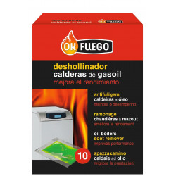 Deshollinador Estufa Gas-oil Liquido 10pz Ok Fuego 5ml 50229