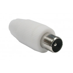 Conector Antena Coaxial Macho Recto Pvc Axil